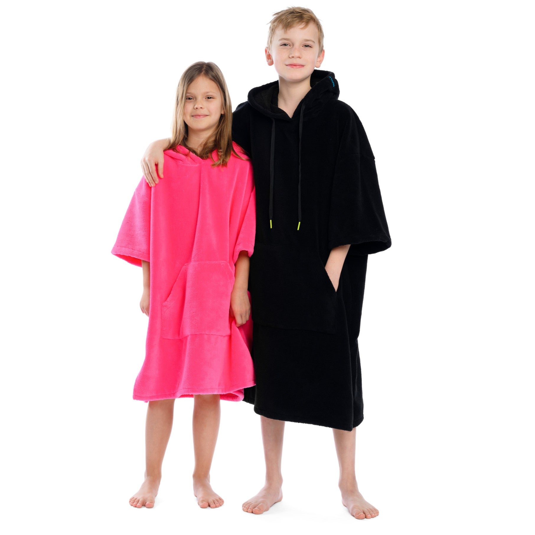 Surf Poncho Mono Pink, 70 x 100 cm