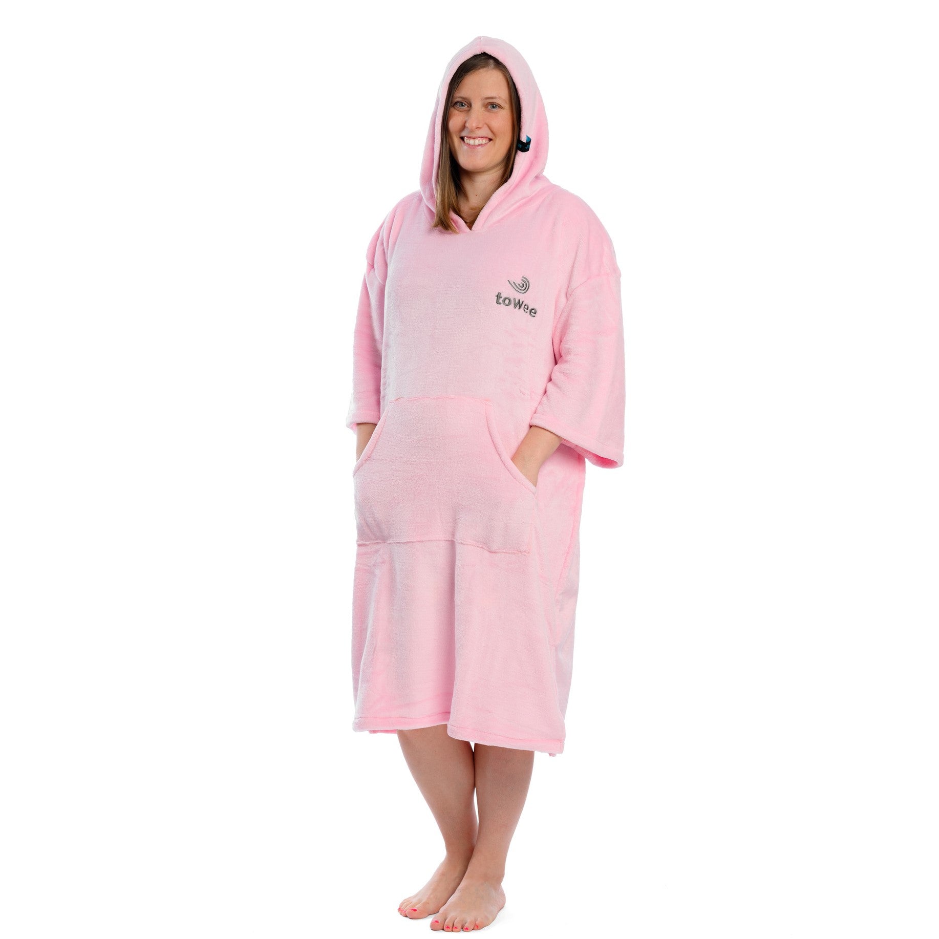 Flong Poncho Decke Warmee Pink