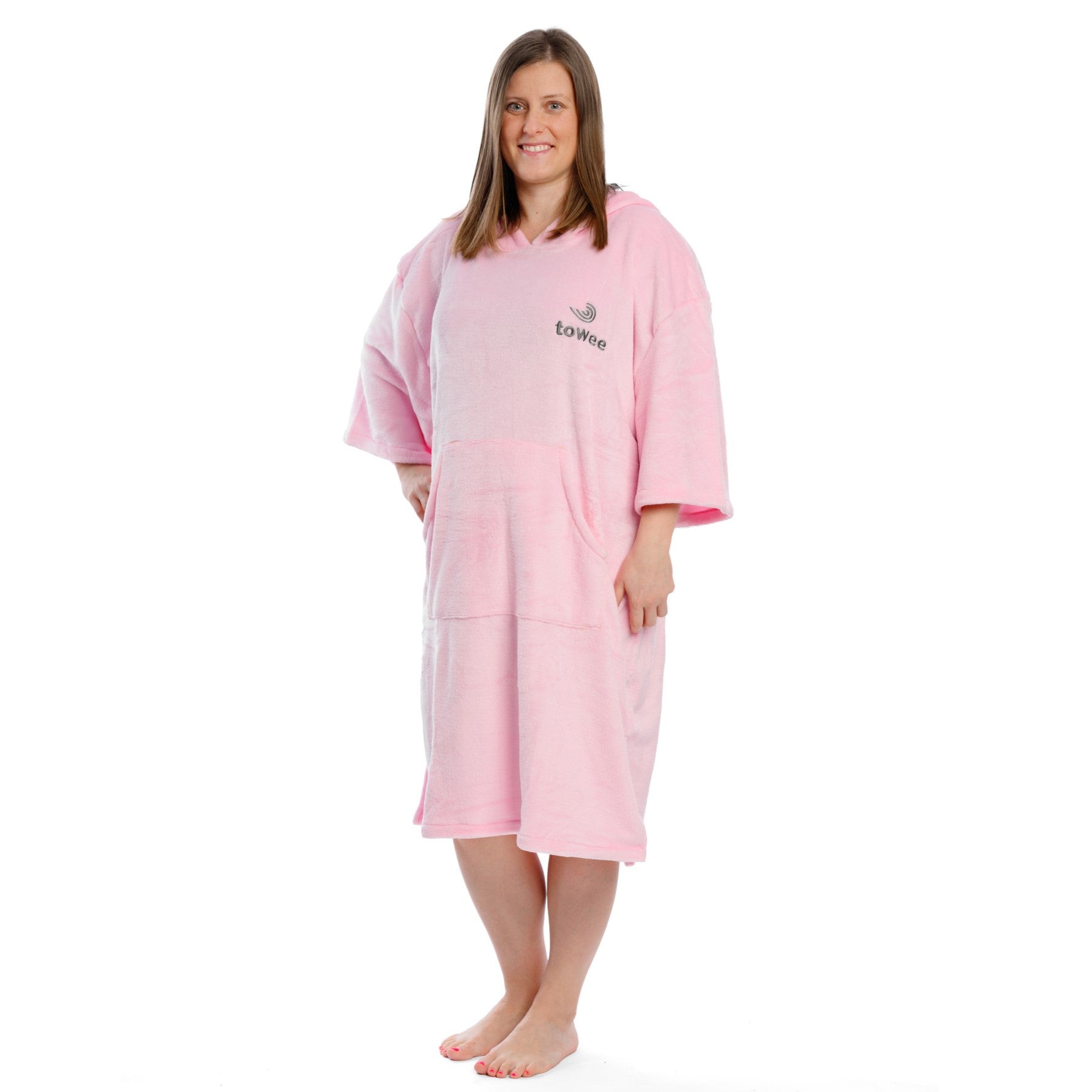 Flong Poncho Decke Warmee Pink