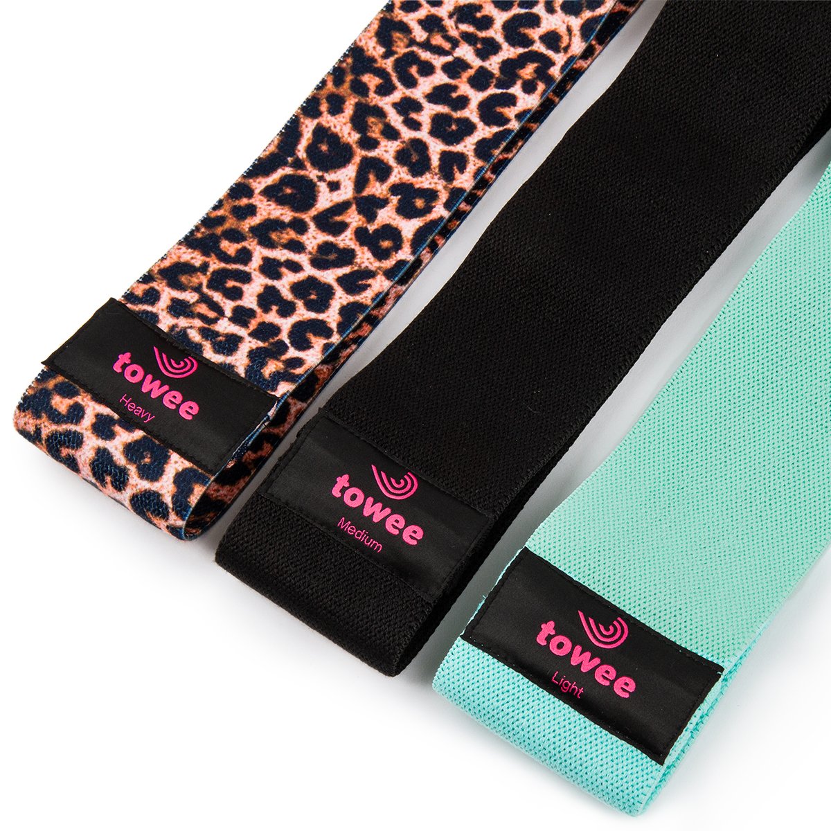 Totee Booty Band Textile Widerstand Gummi Wild, Set 3 PCs