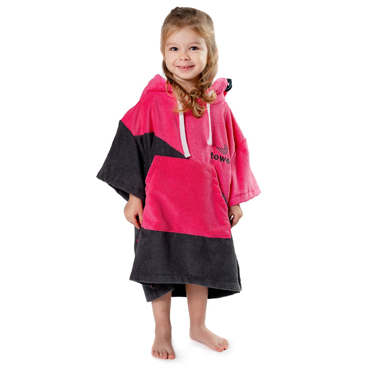 Baby Surf Poncho Doppelrosa, 50 x 60 cm