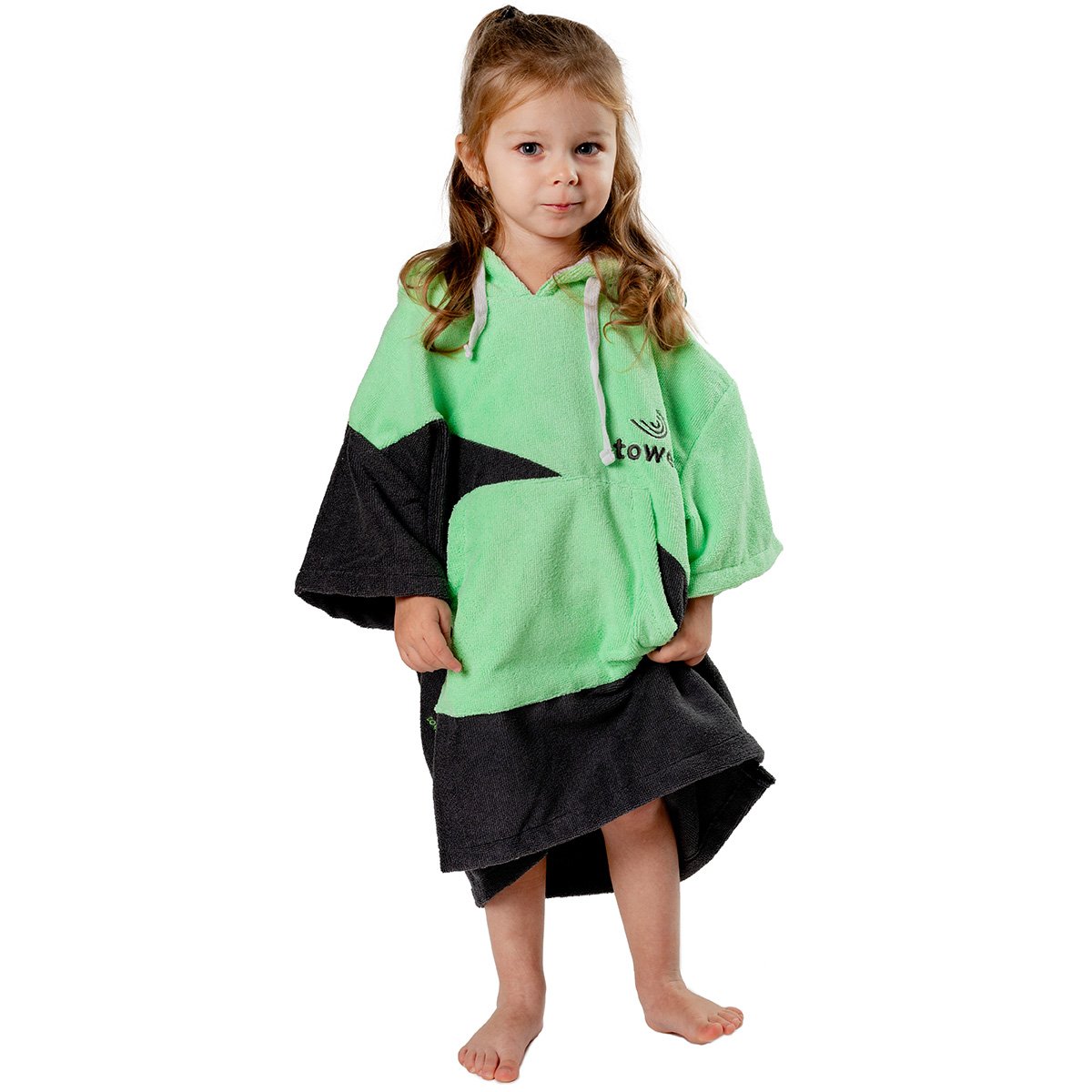 Baby Surf Poncho Double Green, 50 x 60 cm
