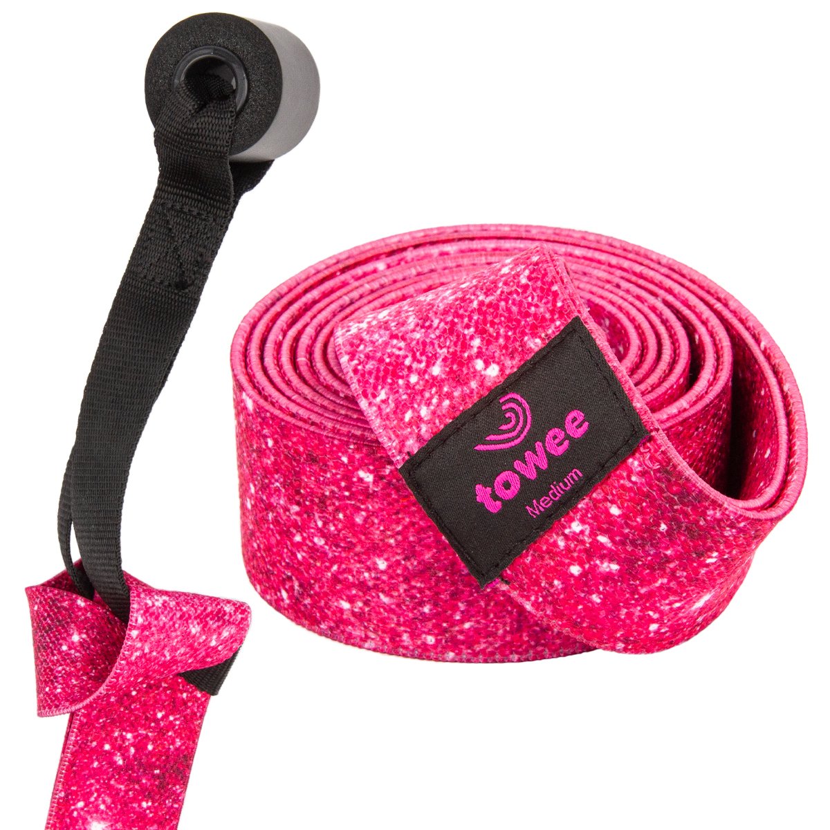 Textilwiderstand Gummi Extra langer Glitzer - mittlerer Widerstand